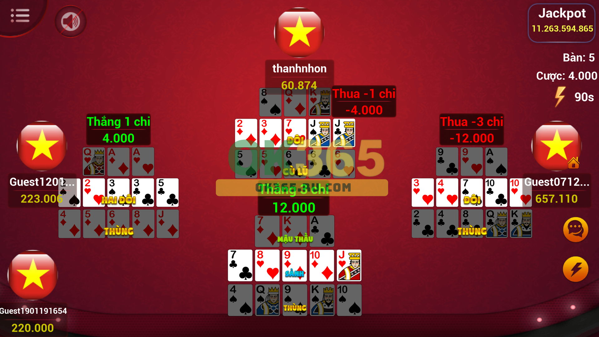 Đôi nét về game bài mậu binh OK365