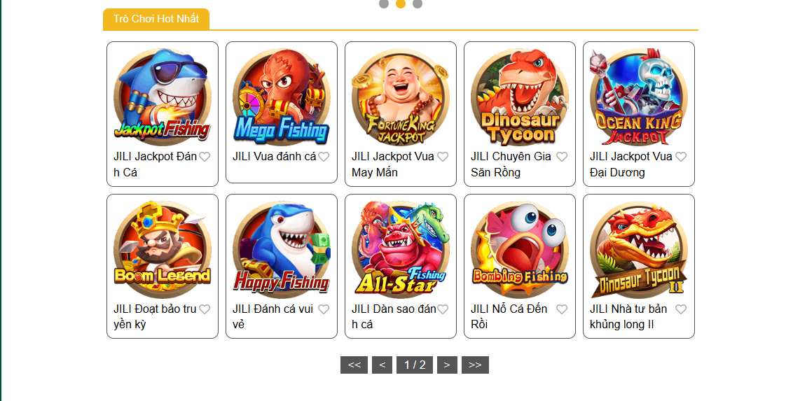 Các game HOT tại sảnh bắn cá OK365