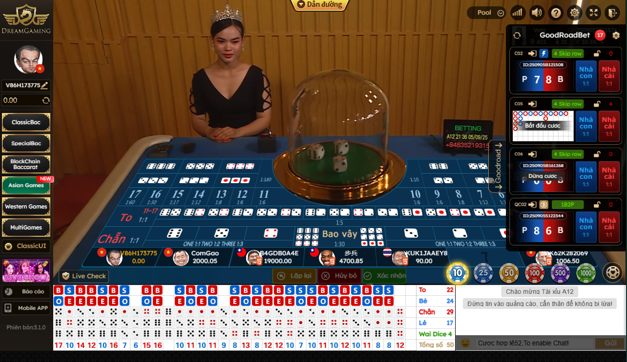 Cách chơi tài xỉu OK365 cơ bản